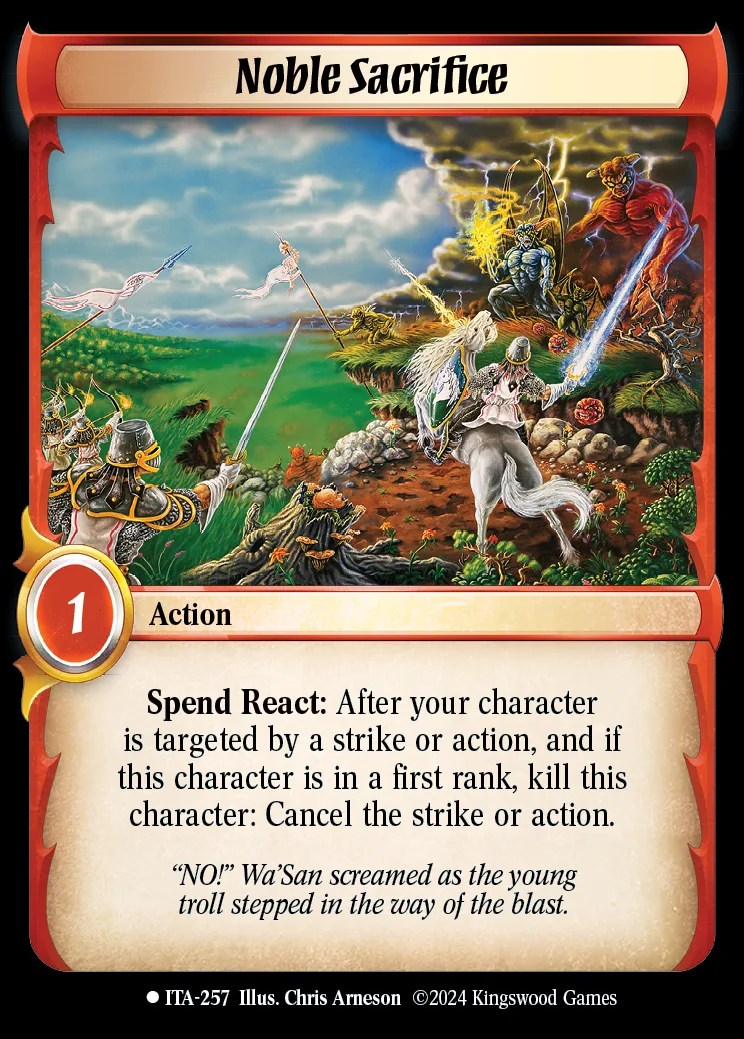 Noble Sacrifice